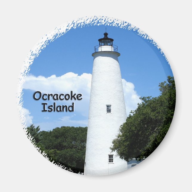 Ocracoke Island Light Magnet (Front)