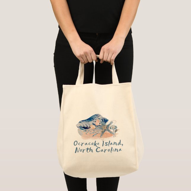 Ocracoke Island Seashells  Tote Bag (Front (Product))