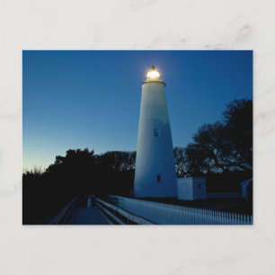 Ocracoke Light. Postcard