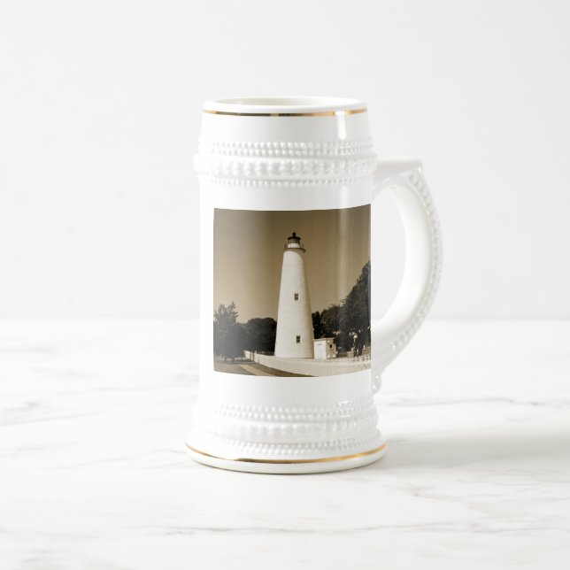 Ocracoke Lighthouse Beer Stein (Front Right)