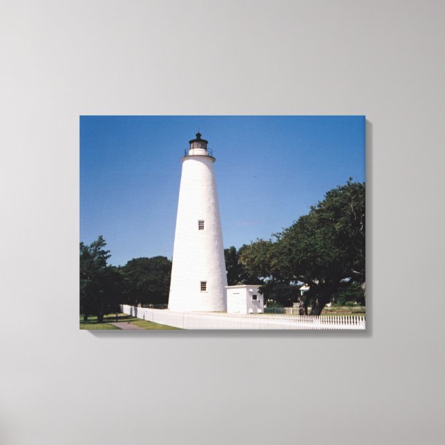 Ocracoke Lighthouse Canvas Print (Front)