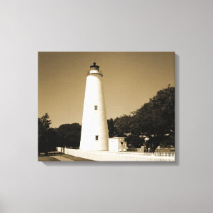 Ocracoke Lighthouse Canvas Print