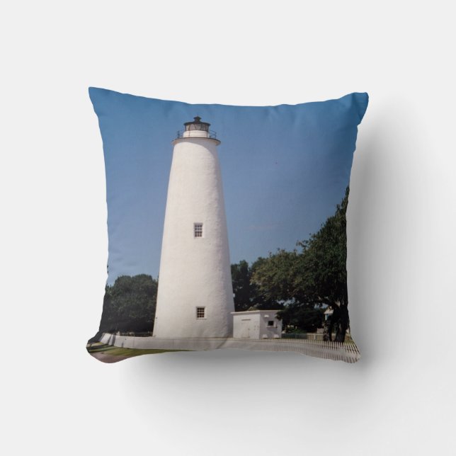 Ocracoke Lighthouse Cushion (Front)