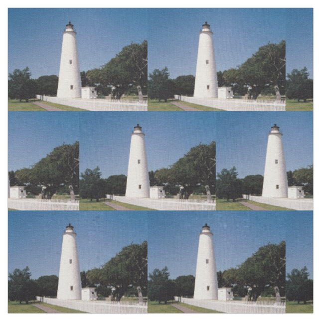 Ocracoke Lighthouse Fabric (Swatch)