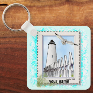 Ocracoke lighthouse   keychain