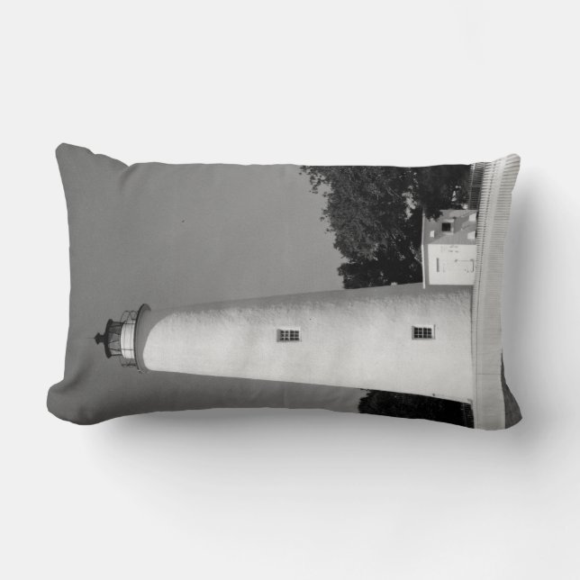 Ocracoke Lighthouse Lumbar Cushion (Front)
