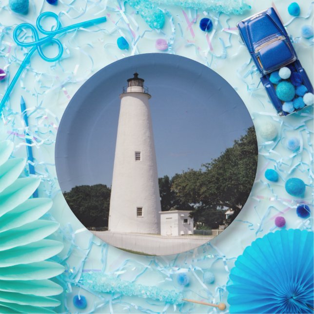 Ocracoke Lighthouse Paper Plate (Party)