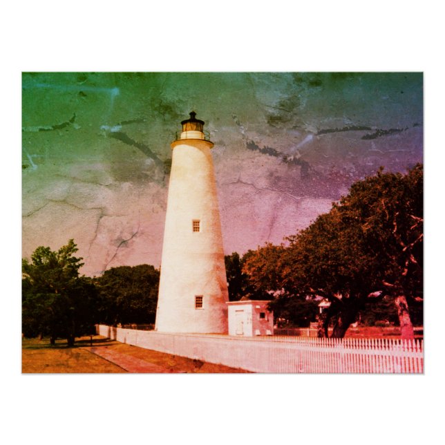 Ocracoke Lighthouse Poster (Front)