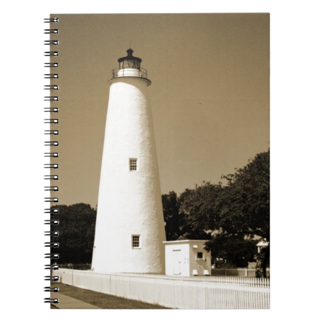 Ocracoke Lighthouse Spiral Notebook (Front)