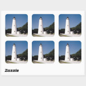 Ocracoke Lighthouse Square Sticker (Sheet)