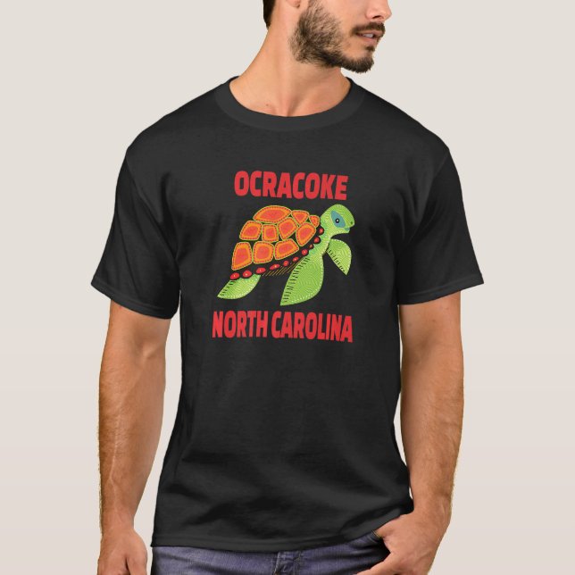 Ocracoke North Carolina Sea Turtle T-Shirt (Front)