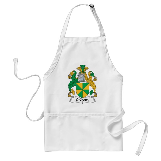 O'Crotty Family Crest Standard Apron (Front)