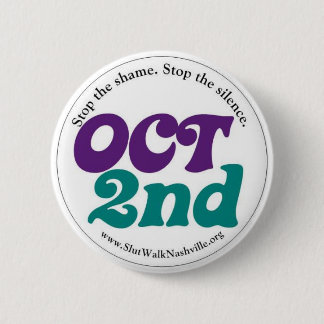 Oct 2nd Round 6 Cm Round Badge