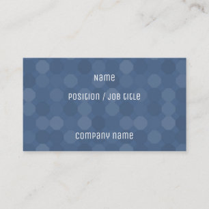 Octagon Geometric Blue Business Card