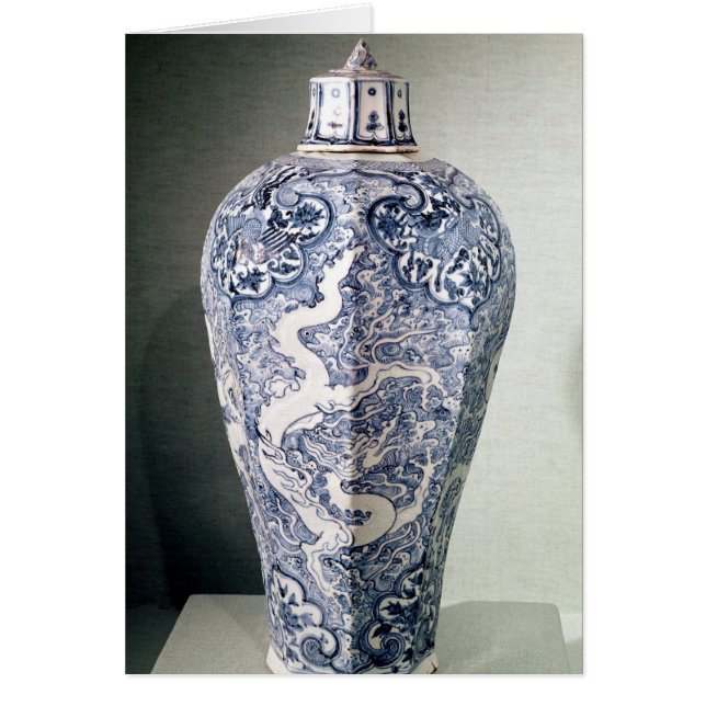 Octagonal 'Mei- P'ing' vase with white (Front)