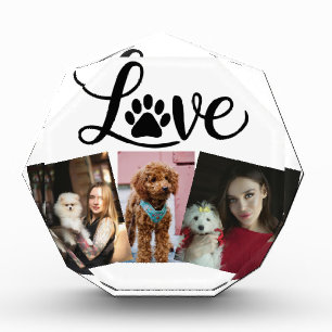 Octagonal Photo Block 3 Pet photo Personalised