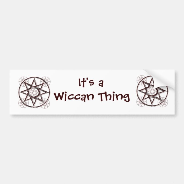 Octagram Bumper Sticker (Front)