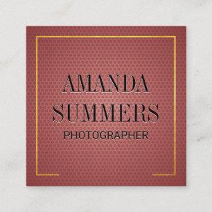 Octanol Pattern Background Square Business Card