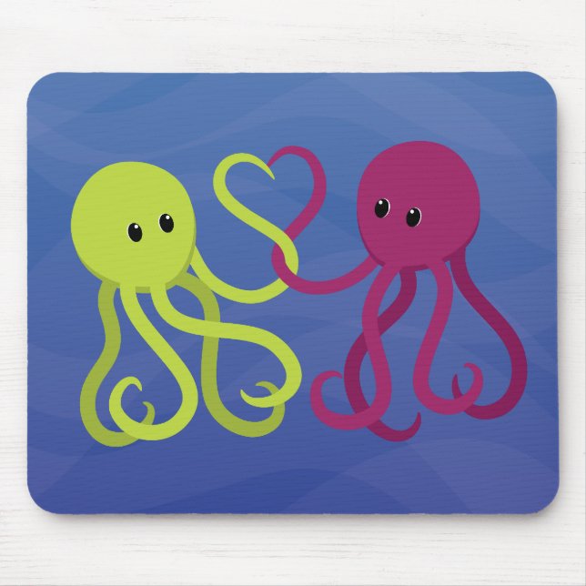 Octo Love Mouse Pad (Front)