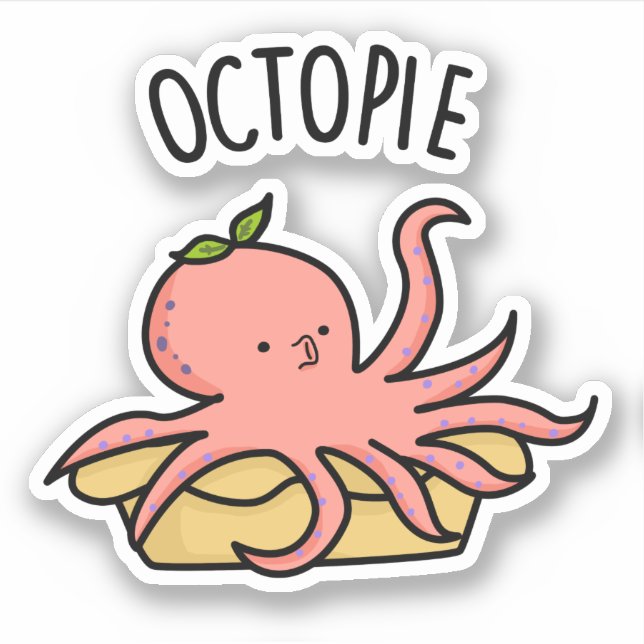 Octo-pie Funny Octopus Pie Pun  (Front)