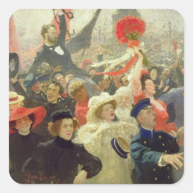 October 17th, 1905 square sticker (Front)