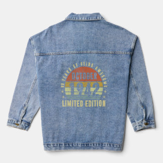 October 1942 80th Birthday Men Women Denim Jacket