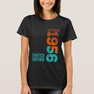 October 1956 Year 1956 Retro 1956 Vintage 1956 Sin T-Shirt