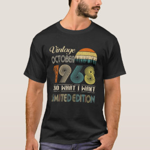 October 1968 Vintage 54 Years Old Birthday T-Shirt