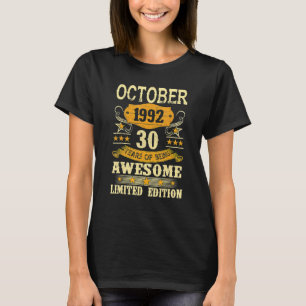 October 1992 30 Year Of Being Awesome T-Shirt