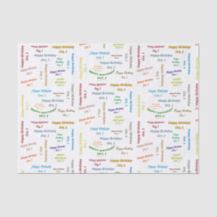 October, 1 Birthday Tissue Paper