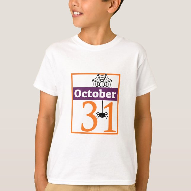 October 31st Halloween Personalised T-Shirt (Front)