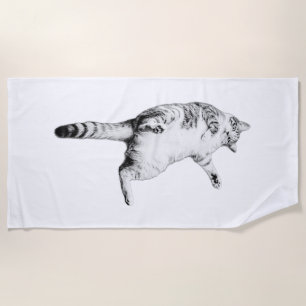 October Acrobatics Beach Towel