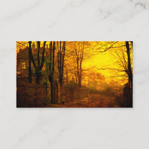 October Afterglow John Atkinson Grimshaw Enclosure Card