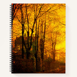 October Afterglow John Atkinson Grimshaw Notebook