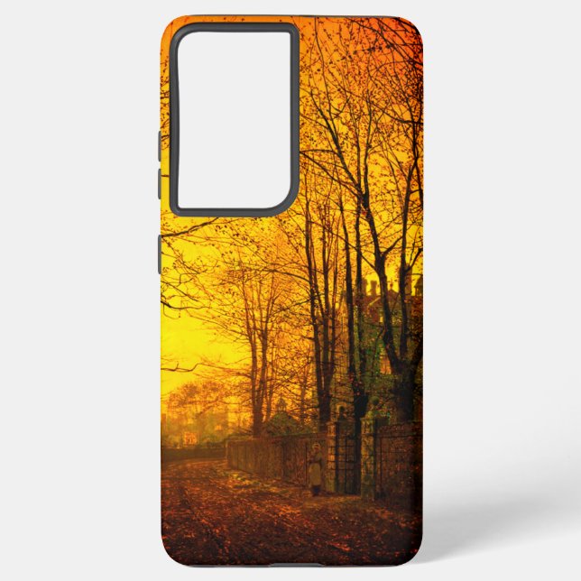 October Afterglow John Atkinson Grimshaw Samsung Galaxy S21 Ultra Case (Back)