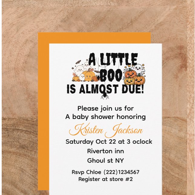 October baby shower theme invitation (Creator Uploaded)
