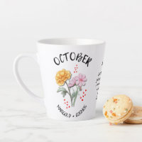 OCTOBER Birth Month Flower Personalised Christian