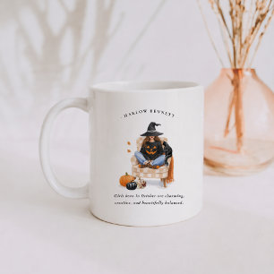 October Birth Month Girl Monogram Coffee Mug