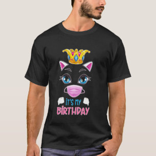 October Birthday in Quarantine Cat face Mask Its m T-Shirt