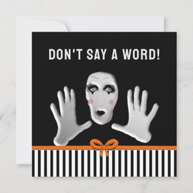 October Birthday Surprise Party Invitation (Front)