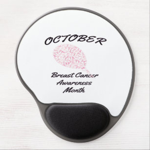 OCTOBER BREAST CANCER AWARENESS MONTH GEL MOUSE PAD
