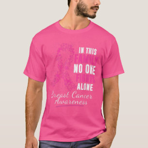 October Breast Cancer Warrior Support Pink Ribbon  T-Shirt