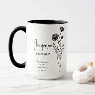 October Bridesmaid Pot Marigold Birth Flower Mug