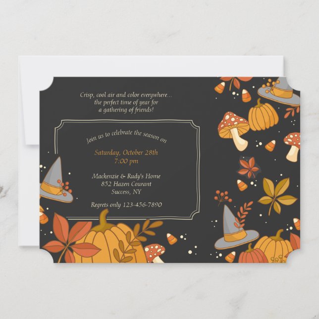 October Celebrations Invitation (Front)