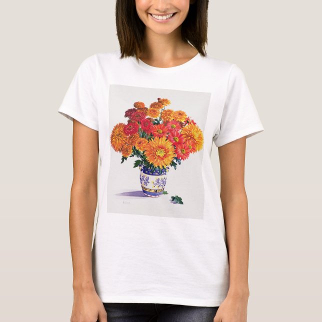 October Chrysanthemums T-Shirt (Front)