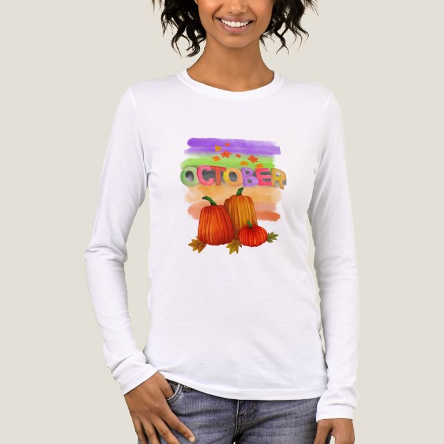 October design Tri-Blend shirt (Front)