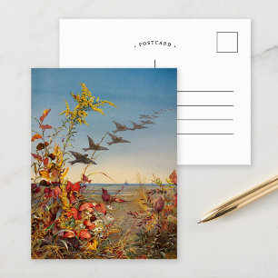 October   Fidelia Bridges Postcard