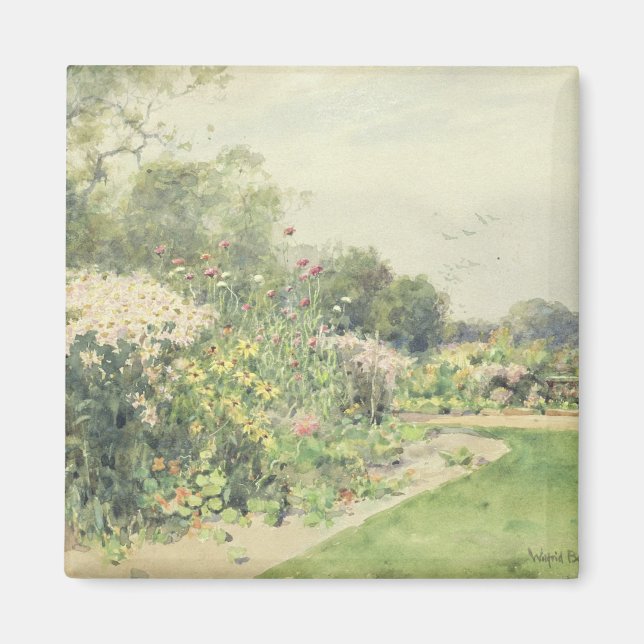 October Flowers Magnet (Front)