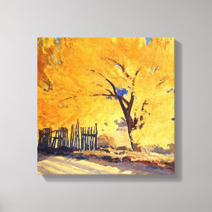 “October Gold” by Maynard Dixon Canvas Print