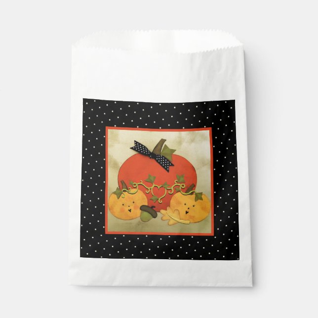 October Halloween Bridal Shower Favour Bags (Front)